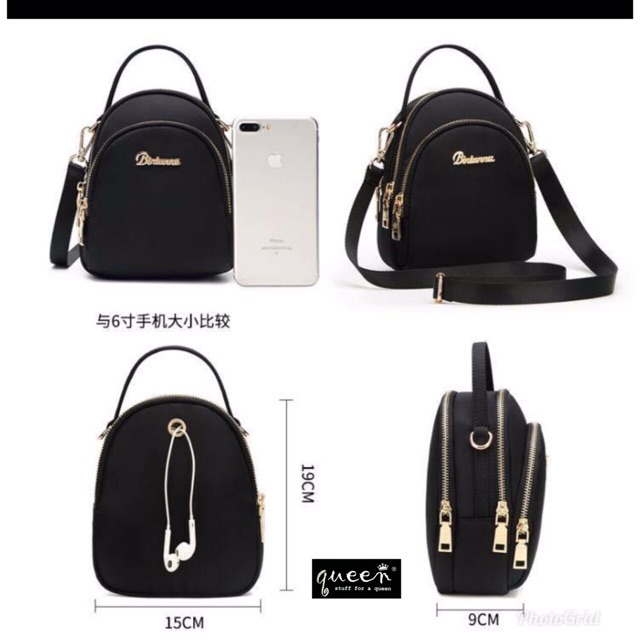 New 2020 Tas selempang mini ENDOG-POLOS ada lubang earphone full set music fest