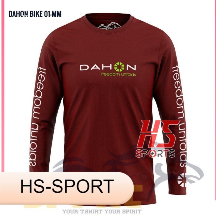 BAJU SEPEDA KAOS SEPEDA DAHON BIKE GOWES GUNUNG MTB THRILL PANJANG