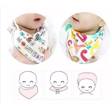 Segitiga Slabber Tadah Iler, tadah iler anak bayi tatak iler koboy, Celemek Makan Bayi Baby Slabber