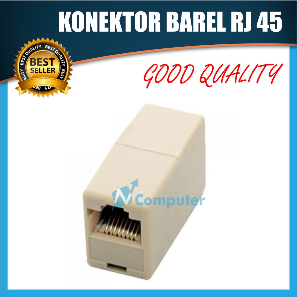 BAREL RJ45 COUPLER FEMALE TO FEMALE (BAREL RJ 45)