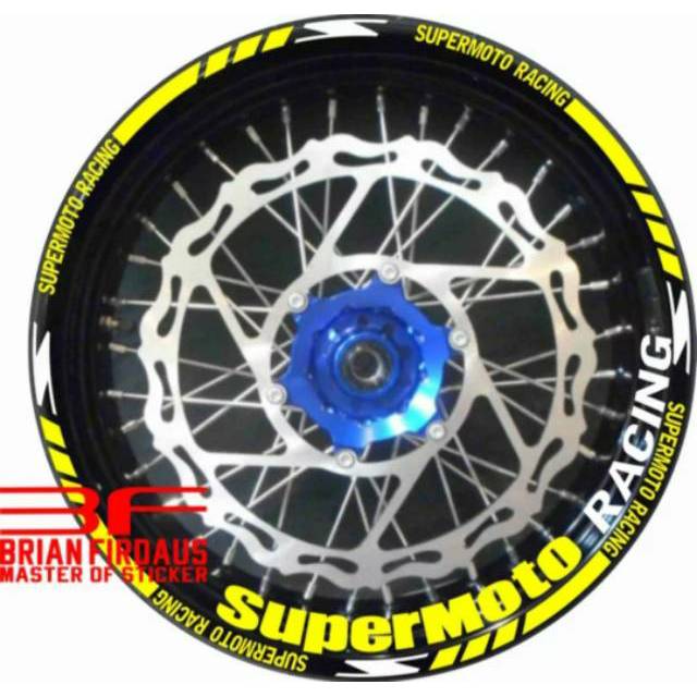 New Stiker velg motor  Rim Decal model  SuperMoto Racing 