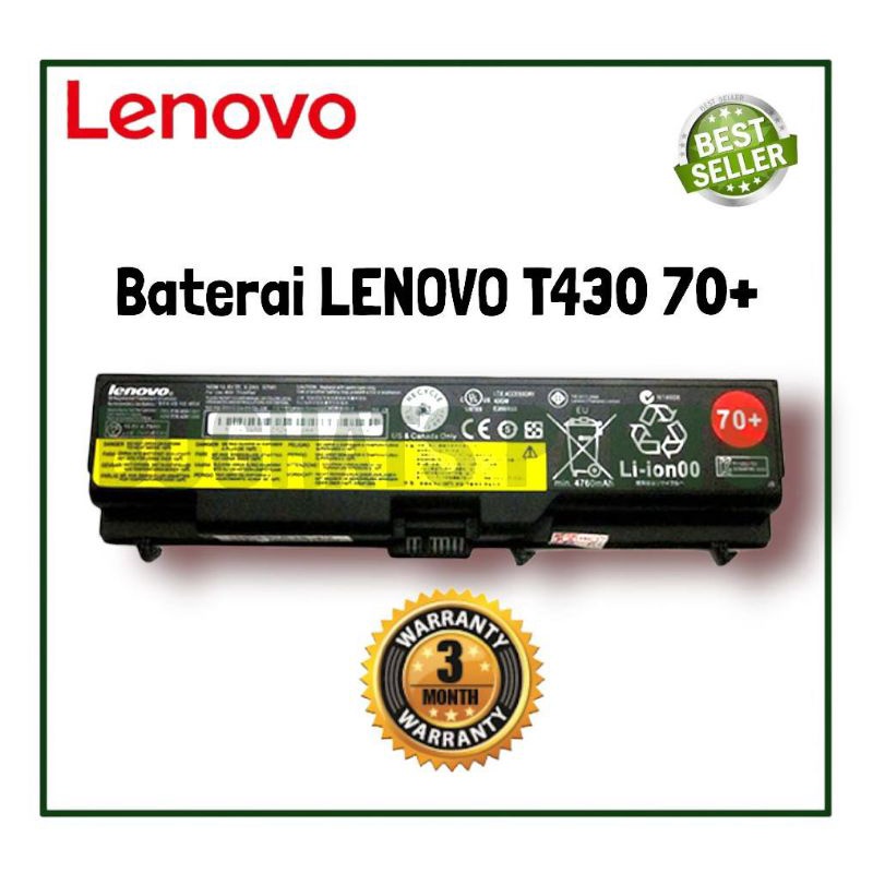 Baterai Laptop LENOVO T430 T530 T430I T530I E40 E50 70+