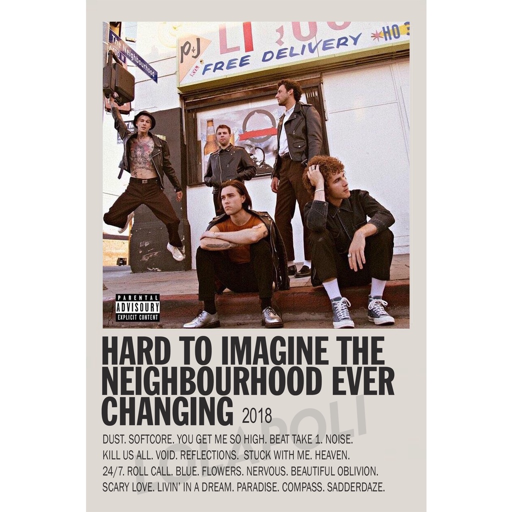 Poster Cover Album Hard To Imagine - The Neighbourhood