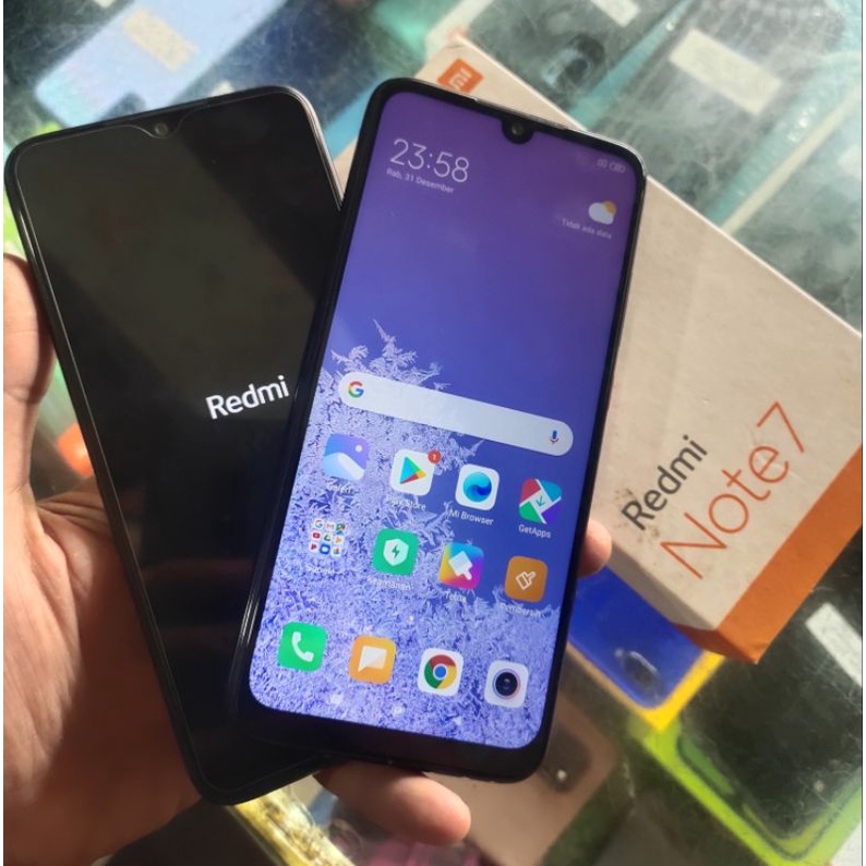 XIAOMI REDMI NOTE 7 RAM 3/32 SEKEN BEKAS SECOND