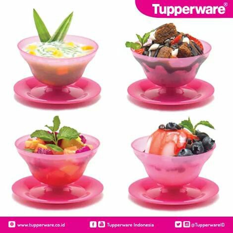 [TUPPERWARE] Ice Cream Cup Set (4)