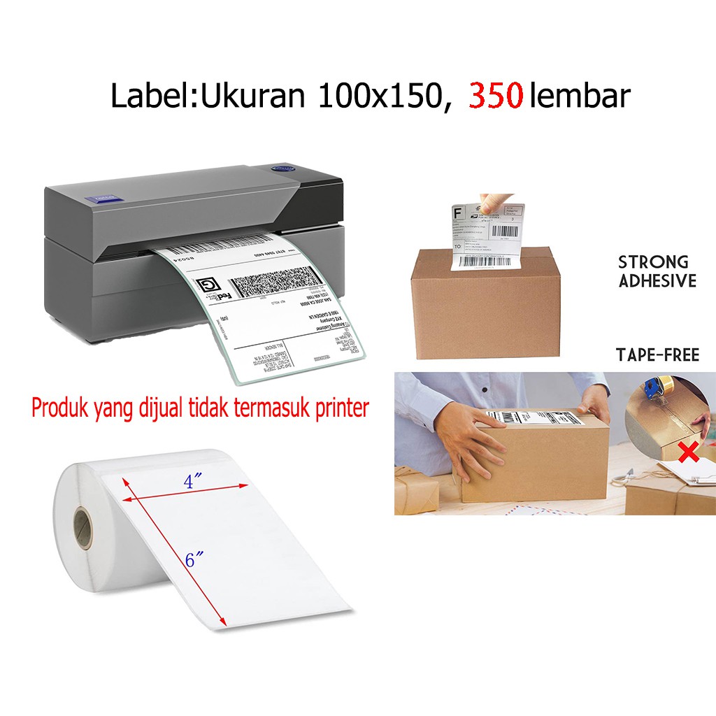 

THERMAL 350 pcs 100 mm x 150 mm TERM LABEL TEMPLE