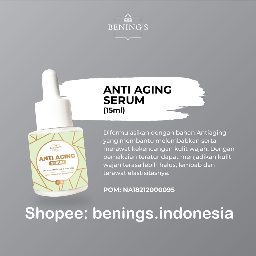 Anti Aging Serum Benings Skincare by Dr Oky (Benings Clinic) Deluxe Serum