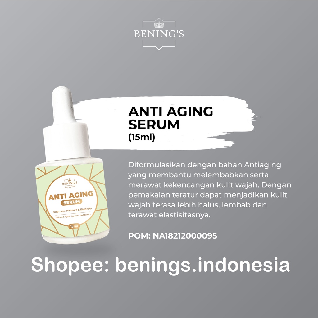 Anti Aging Serum Benings Skincare by Dr Oky (Benings Clinic) Deluxe Serum