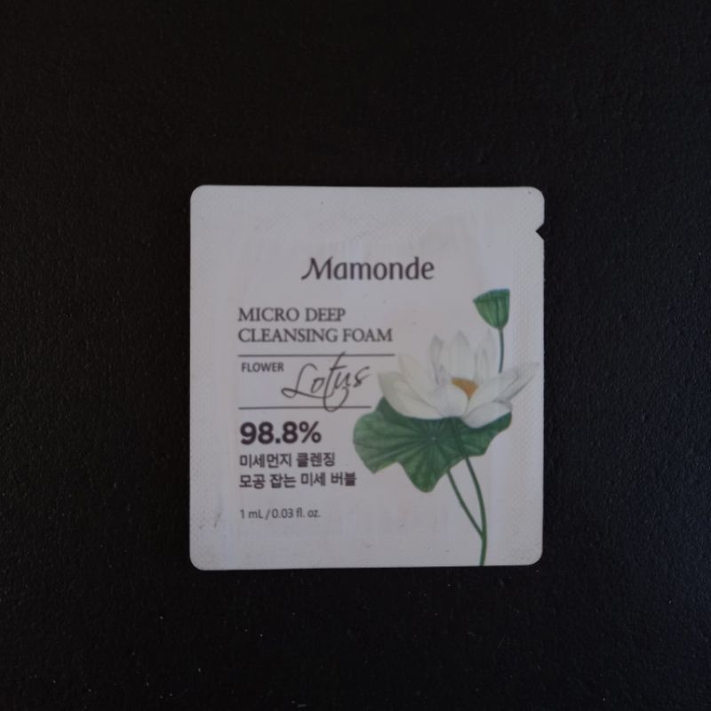 Mamonde micro deep cleansing foam flower lotus SAMPLE | mamonde micro deep cleansing foam | mamonde 