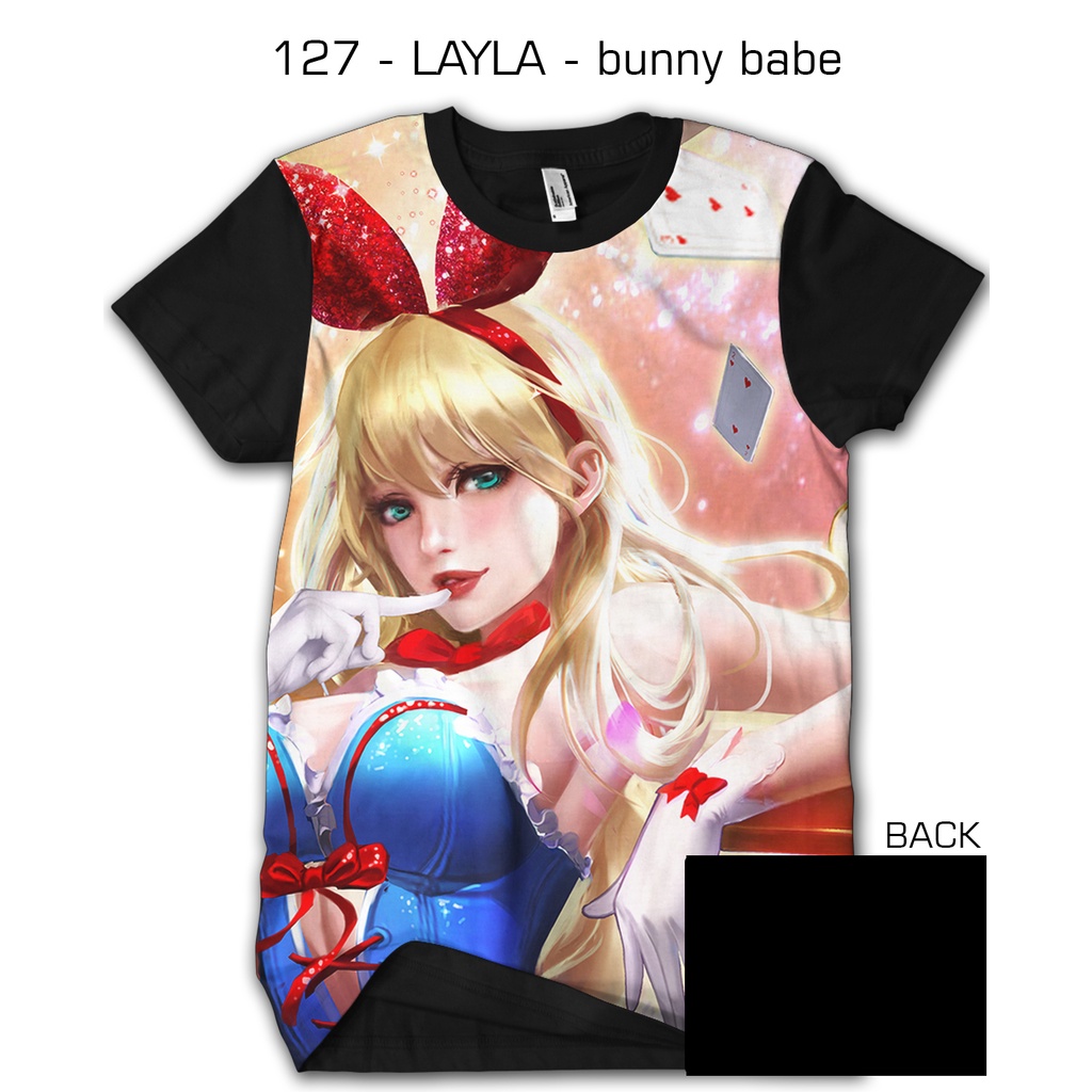 kaos 3d mobile legends legend 127 - LAYLA - bunny babe 