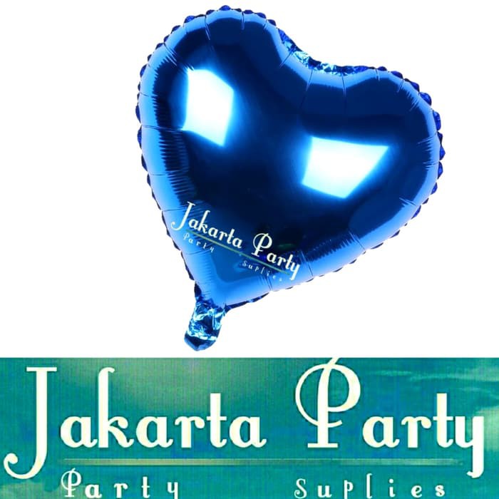 Balon Foil Love Biru / Balon Love / Balon Hati / Balon Valentine