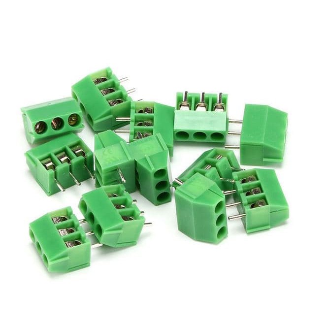 KF350 Green Terminal Block Hijau 3 pin 3p Screw 3.5mm PCB 3pin KF 350 3.5 mm