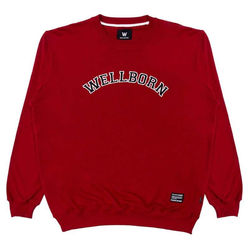 CREWNECK/CN WELLBORN CAMPUS - MAROON SWEATER