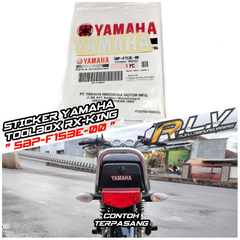 STIKER TOOLBOX YAMAHA ORIGINAL 5BP-F153E-00 RX KING