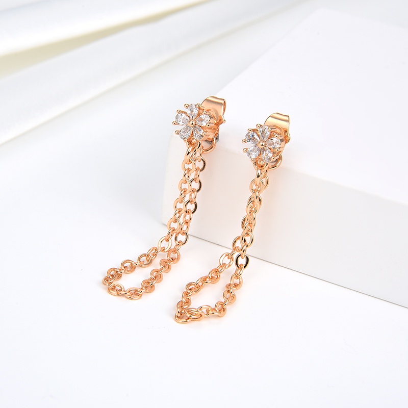 anting titanium wanita emas muda anti karat dewasa tusuk korea asli panjang dan luntur korea style selamanya dewasa 100-108e
