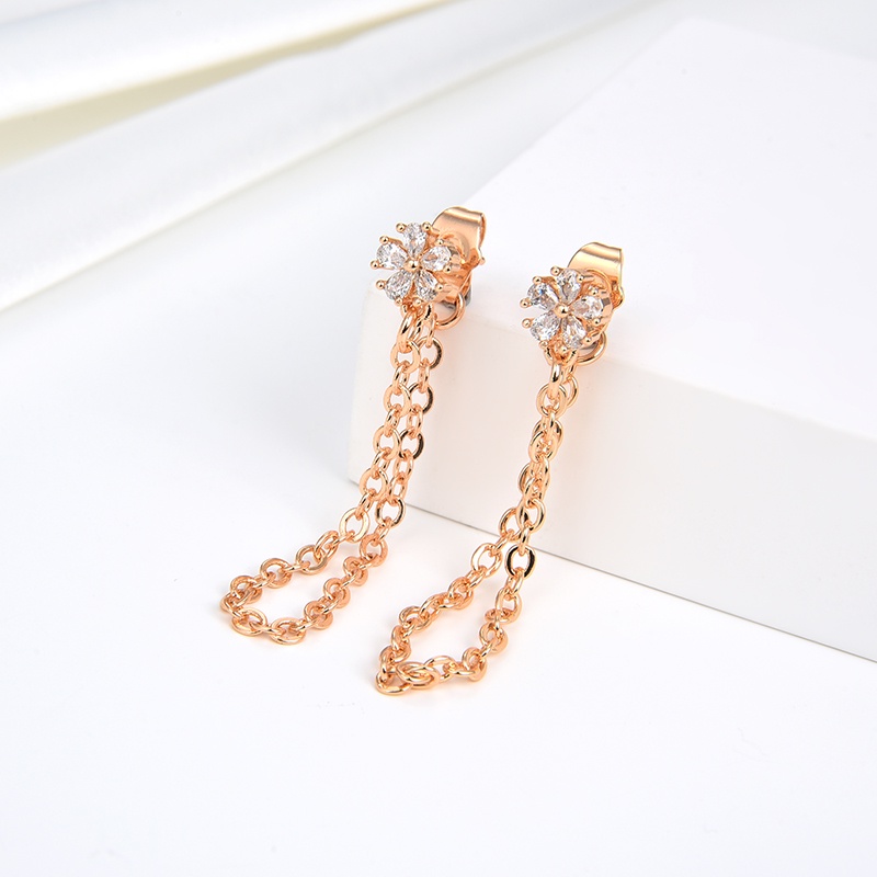 anting titanium wanita emas muda anti karat dewasa tusuk korea asli panjang dan luntur korea style selamanya dewasa 100-108e