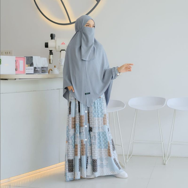 (Sisa Salted S) Gamis Afni Set by Mumtaz Hijab