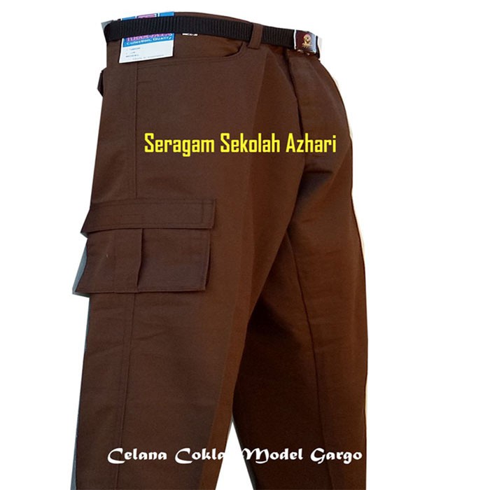 Celana PDL Pramuka SMP-Celana Pramuka PDL SMP-Celana PDL Pramuka SMA Laki Laki-Seragam Pramuka SMP L
