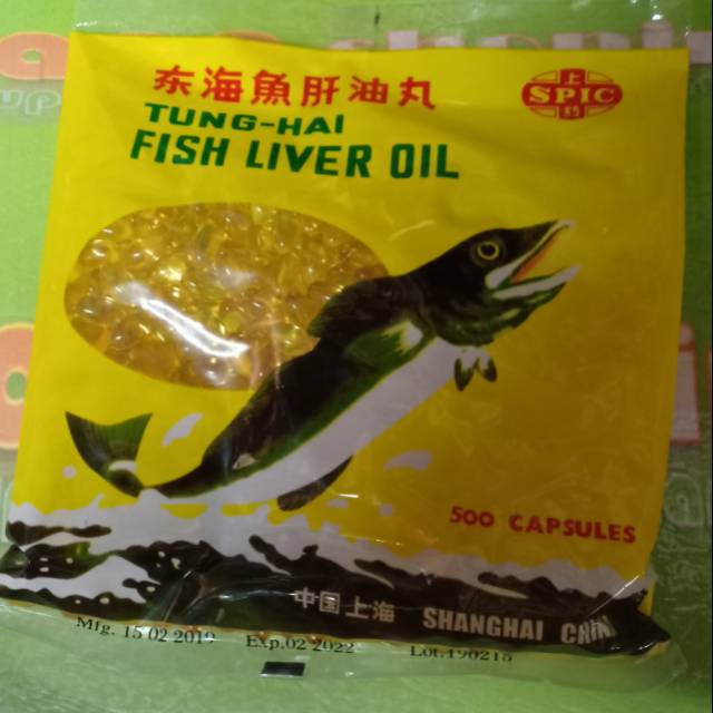 1 SASET 500 BUTIR MINYAK IKAN tung hai fish liver oil vitamin ayam tarung obat burung anjing kucing