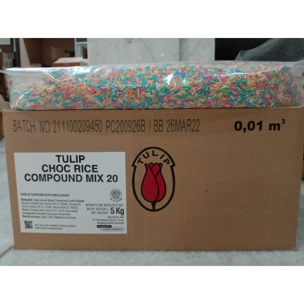 

Tulip Chocorice Rainbow Mix Meses Warna Warni 5 KG