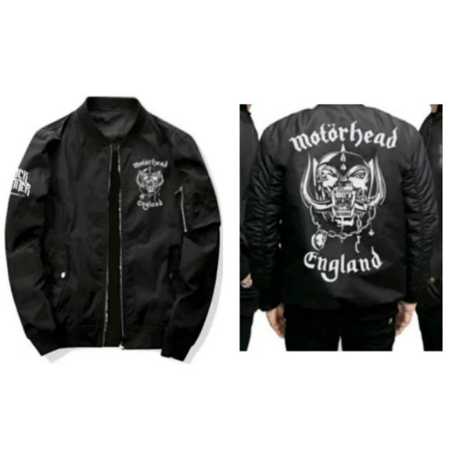 JAKET BOMBER MOTOR HEAD JAKET PILOT JAKET MOTOR ANTI AIR ANTI ANGIN JAKET BAND MOTORHEAD