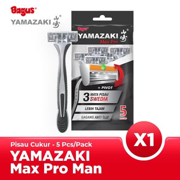 Bagus Yamazaki Max Pro Man 5's Razor - Pisau Cukur Swedia W-20605