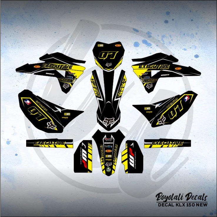 DECAL STICKER KLX GORDON (002) DEKAL STIKER FULLBODY MERAH KUNING HIJAU BIRU GOLD EMAS OREN ORANYE O