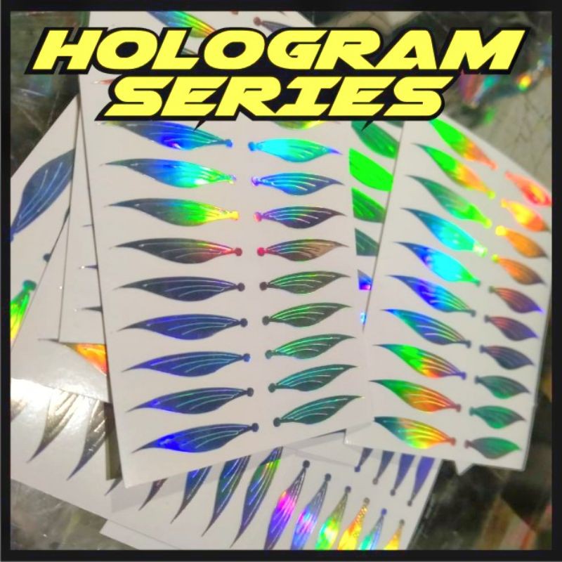 Sirip Hologram Series Untuk Lure Fishing