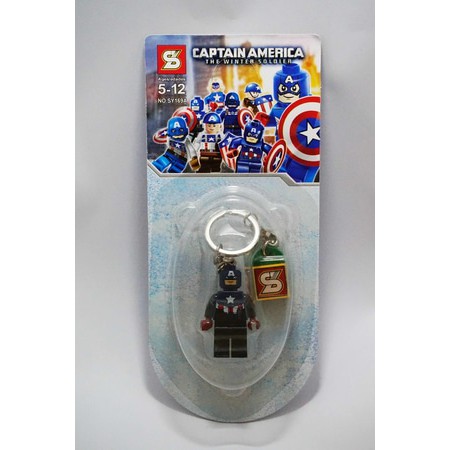 Gantungan Kunci Lego Captain America The Winter Soldier-01 [SY]