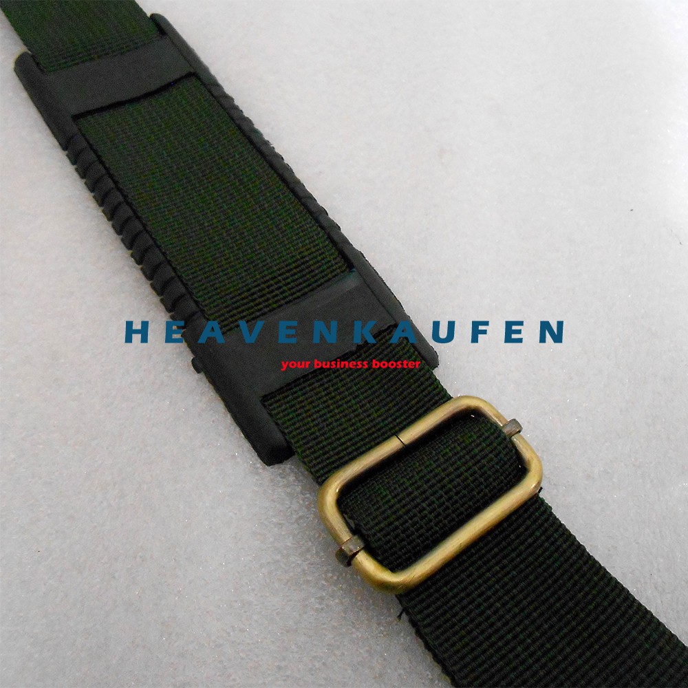 Strap Tas Pria / Tali Selempang Tas Hijau Army (Hijau TNI/Tentara) Lebar 3,8 cm Kait Besi ATG