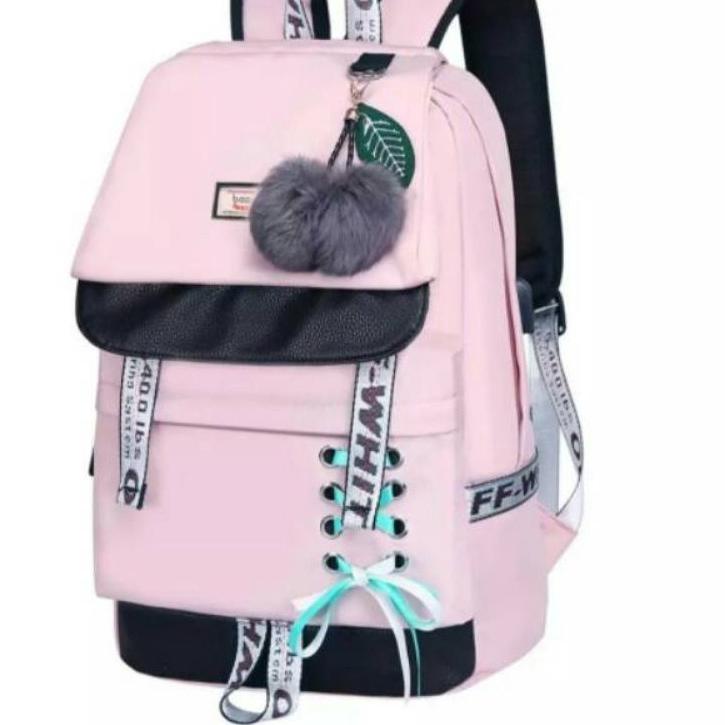 [PROMO IVZ59] Tas Ransel Cewek Import Sekolah Besar Anak Wanita Anak Perempuan Korea SMA SMP(PITA SA