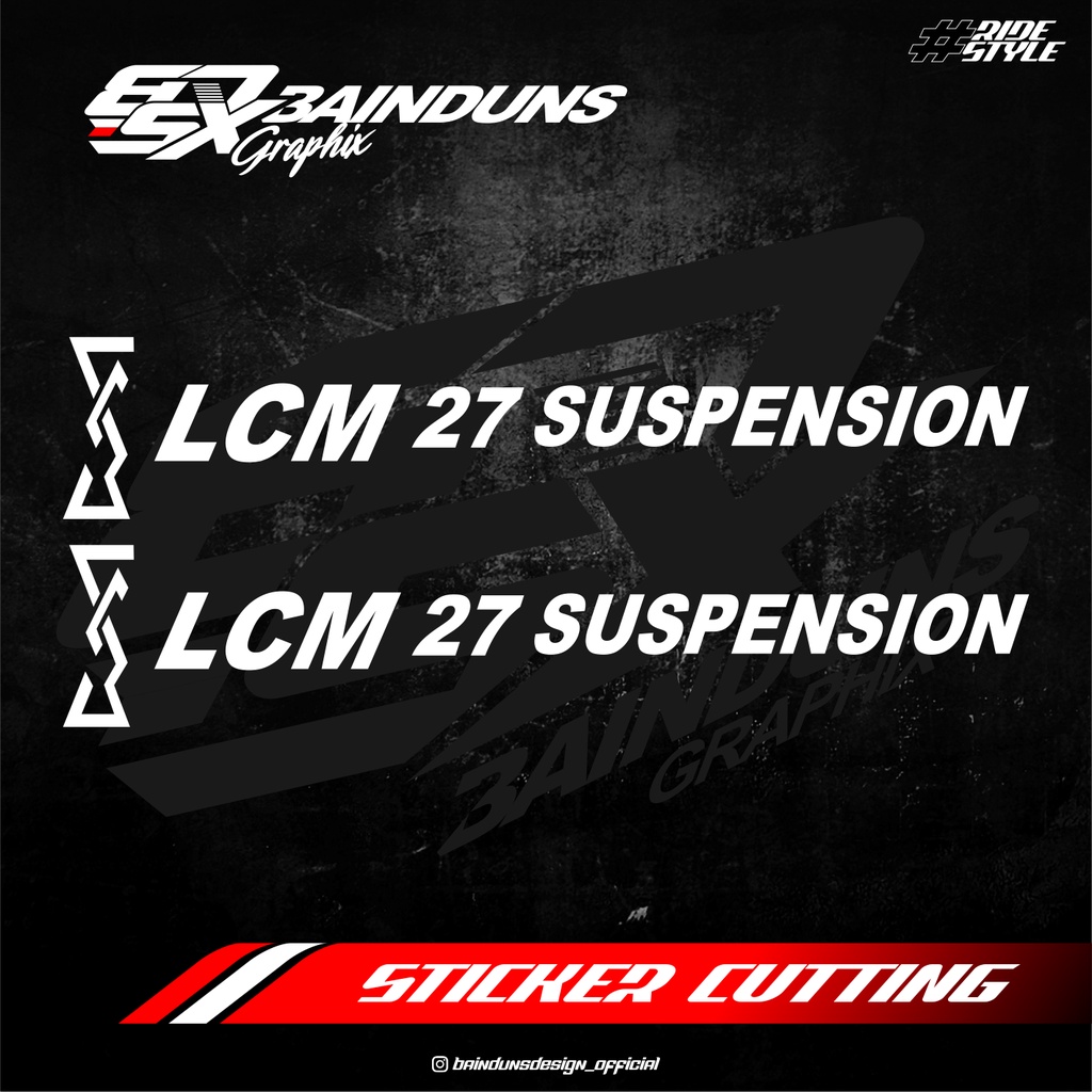 STICKER SHOCKBREAKER LCM SUSPENSION