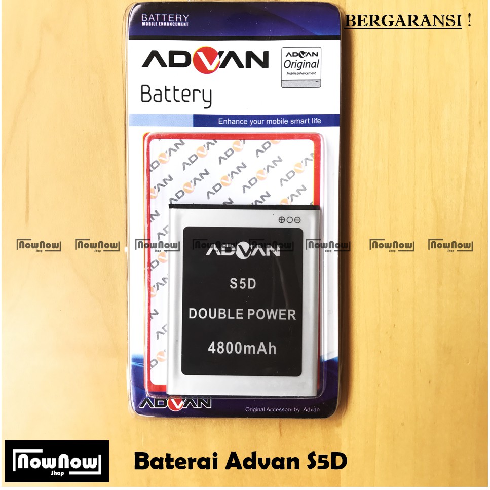 Baterai Advan S5D Original Double Power Batre Batrai Battery HP