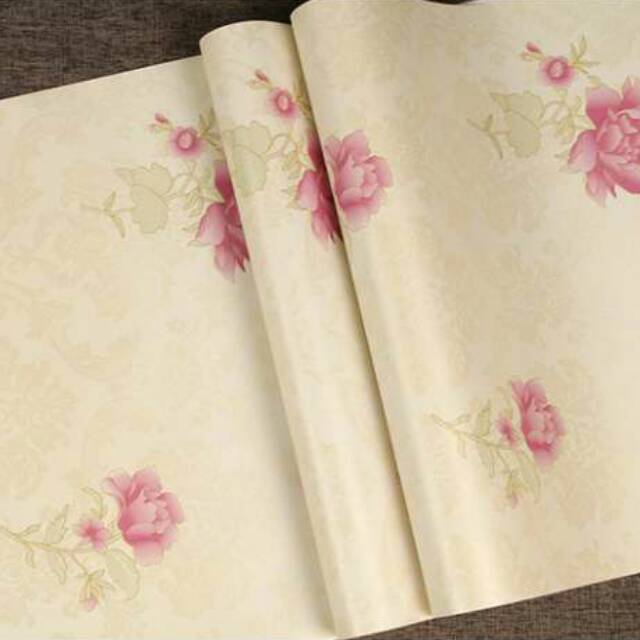  Wallpaper Sticker Premium  10 Meter Pink Rose Shabby 