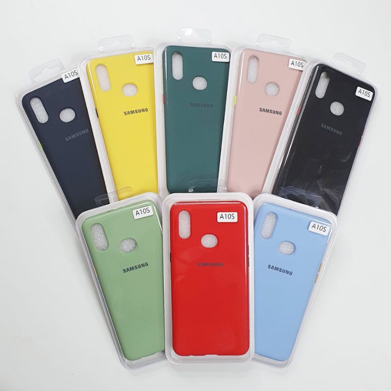 Samsung Galaxy A10S Macaron Tone Case / Silicone Macaron Colour Side button