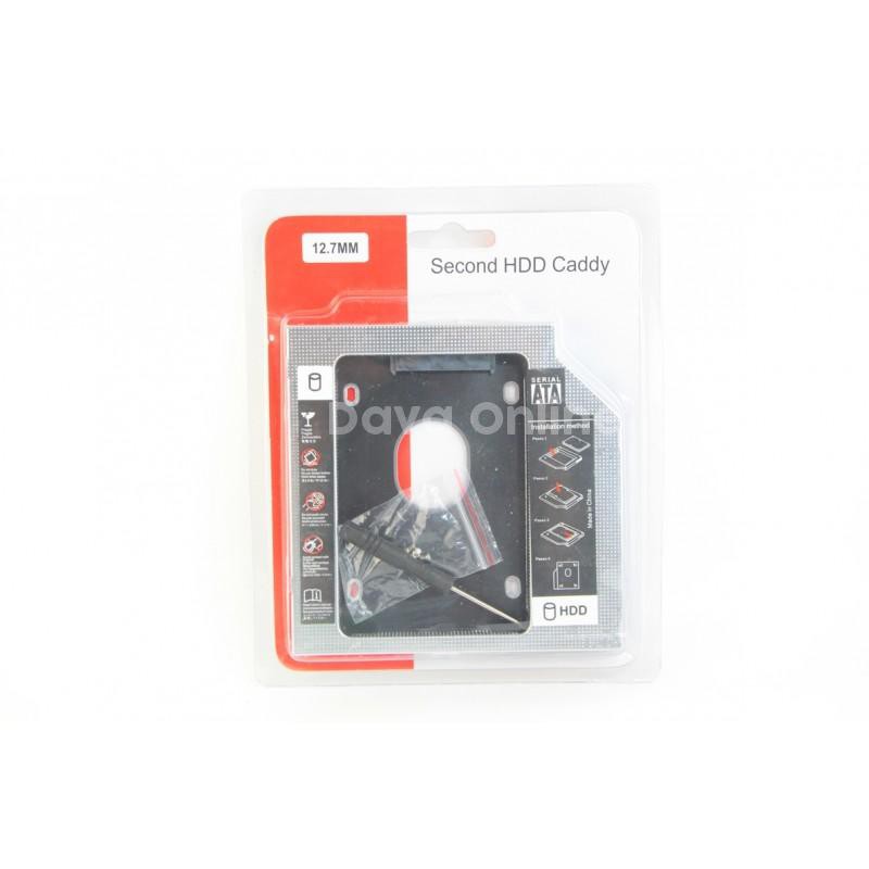 PROMO CADDY HDD MURAH 12.7 MM-WADAH HDD UKURAN 12.7MM-CONVERTER HDD KE SLOT DVD ROM HARGA MURAH - TEKNO KITA