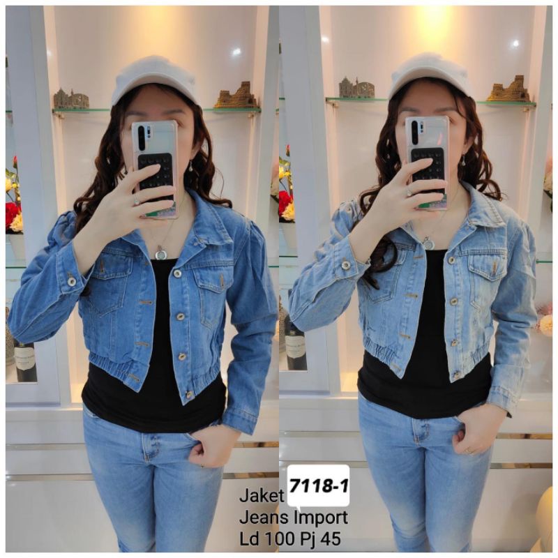 Jaket jeans import 7118-1,7118-2 dan 7118-3