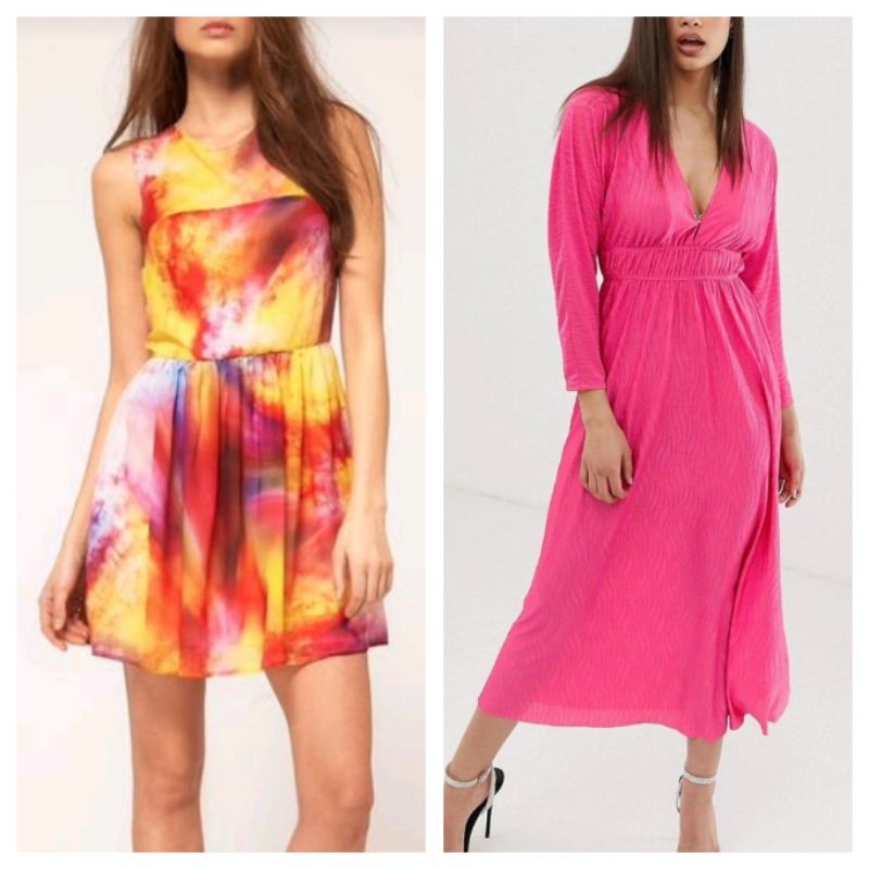 ASOS Dress Preloved/ ASOS Rainbow Pink Dress