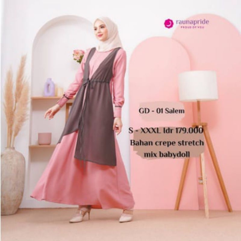 GAMIS RAUNA GD-01 • TERBARU • RAUNA