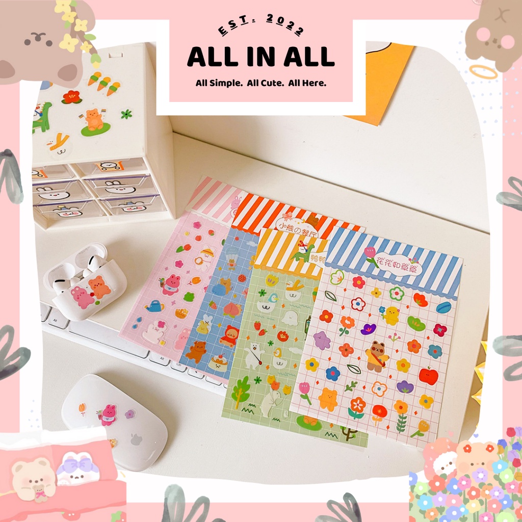 

❤️ALL IN ALL❤️1PC CUTE DOODLE PET STICKER DECO DIY PLANNER SCRAPBOOK STIKER HIAS