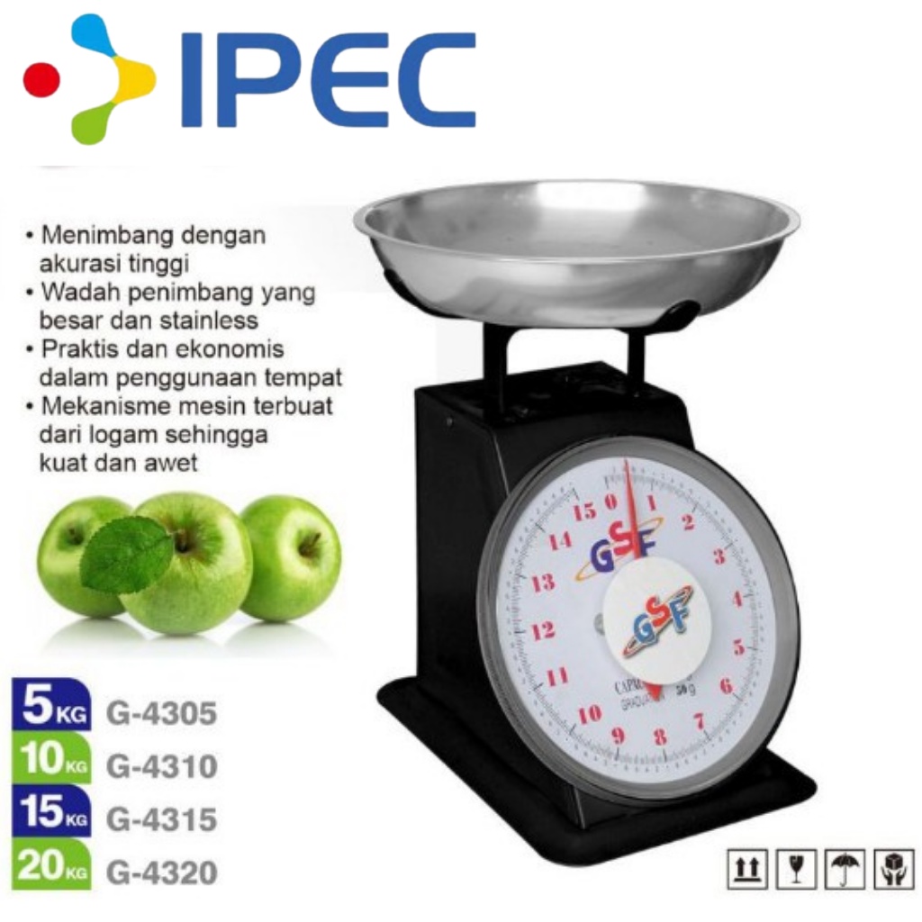 Timbangan Dagang timbangan buah dagang Laundry Daging timbangan Analog Manual 5kg 10kg 15kg 20kg