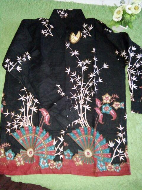 Couple Batik Kipas Seragam Atasan Kantor