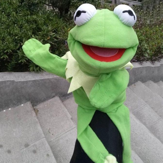Boneka Tangan Boneka Kermit the Frog Hand Boneka Frog Kece 30cm Star Seller Termurah