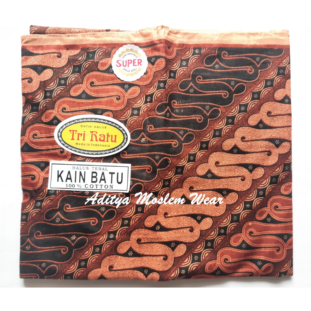 KAIN JARIK BATIK TRI RATU SOLO UK.205X102 CM KAIN BATIK PANJANG HARGA GROSIR SAMPING KEBAT PANJANG