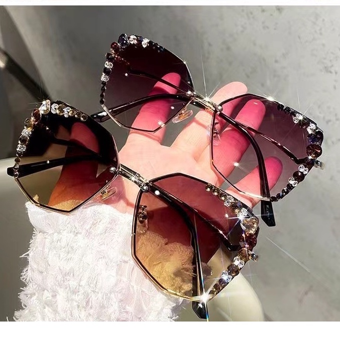 rowling(ka-172)Kacamata  Hitam Terbaru Wanita No Frame Titanium Diamond Style Kacamata Fashion Murah/Kacamata Sunglasses Import Wanita Kacamata Fashion