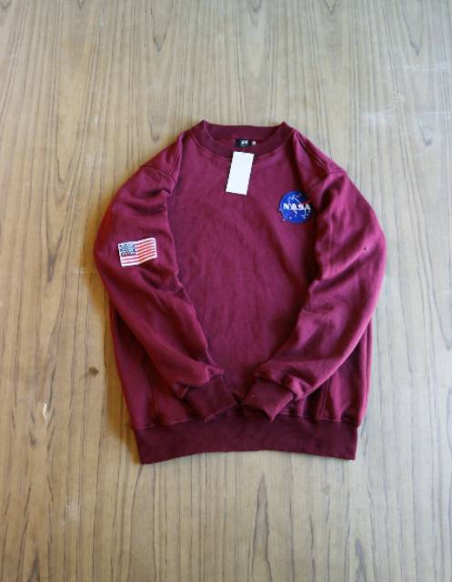 Crewneck Sweater Nasa Sablon Premium