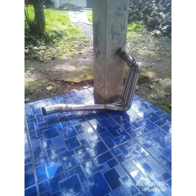 Leher knalpot R25 model 4 silinder underbelly