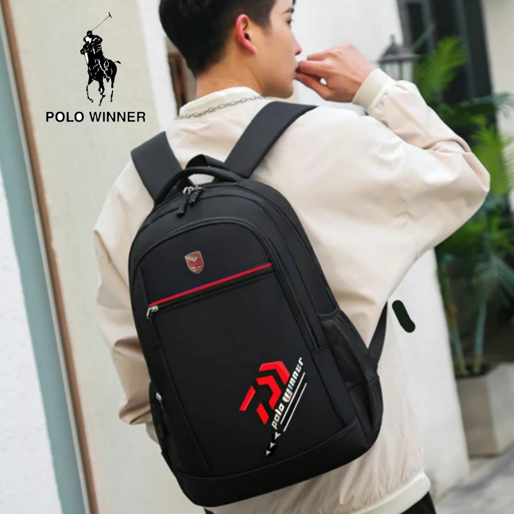 Polo Winner Tas Ransel Backpack Pria Ransel Sekolah Ransel Laptop 1260