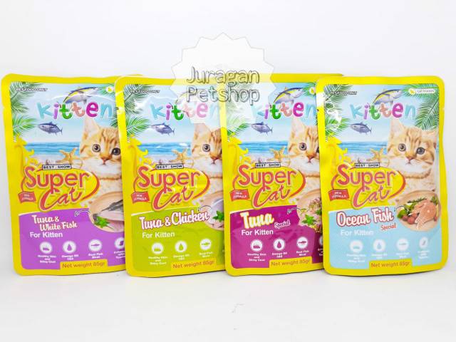 SC SACHET SUPER CAT 85GR | Makanan Kucing Basah | Supercat Sachet