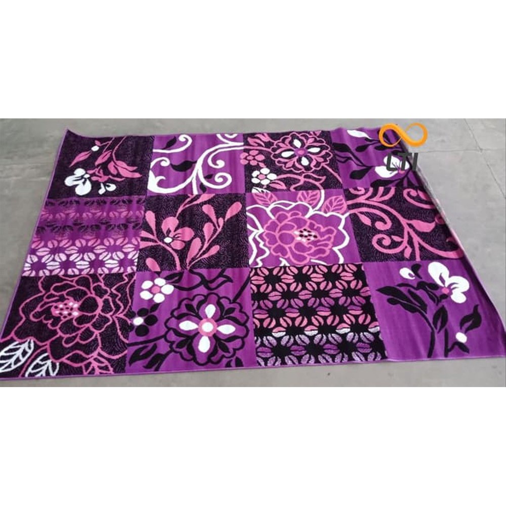Karpet Lantai TERMURAH Lokal Moderno Ungu 2.10 x 3.10 Termurah